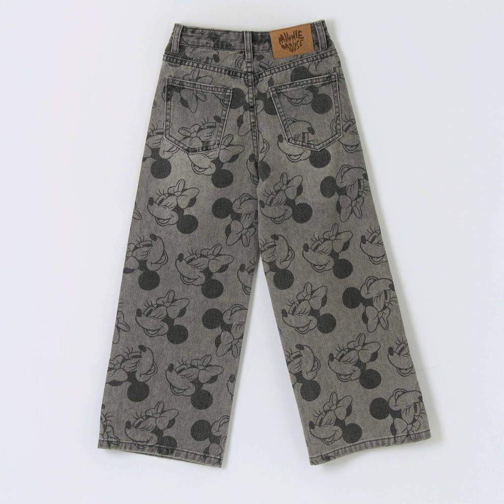 Jeans Ni&ntilde;a Palazzo Full Print Minnie Gris Disney image number 0.0