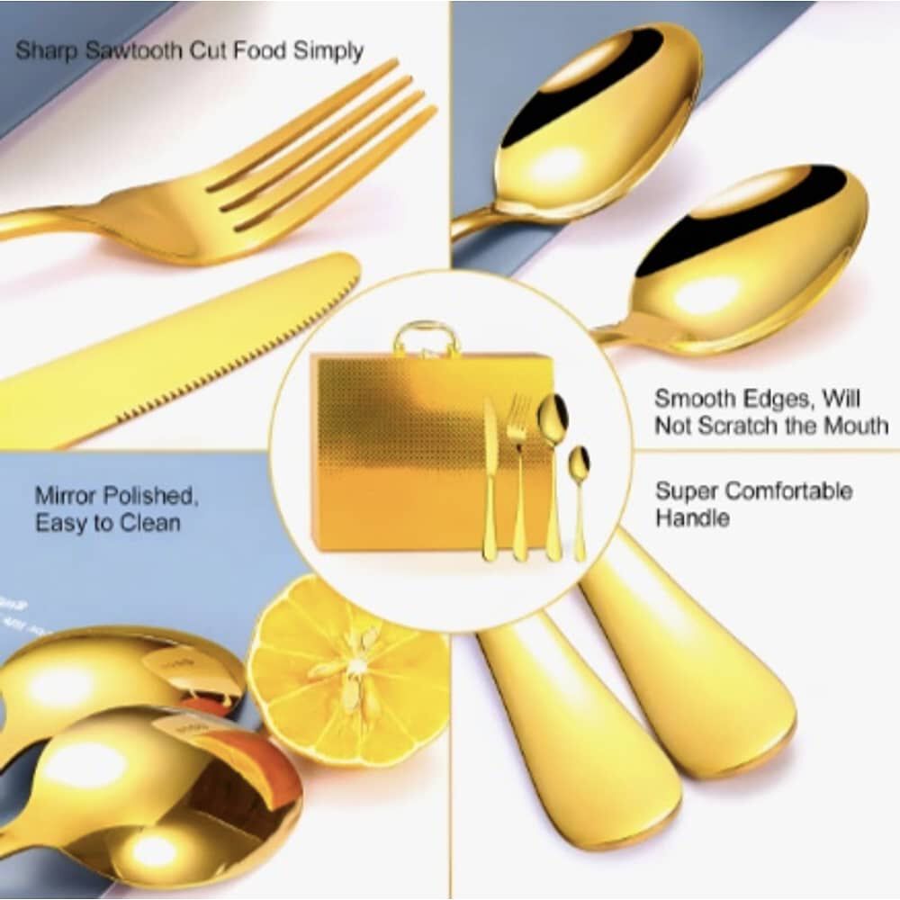 Set De Servicios Acero Inoxidables Tornasol image number 3.0