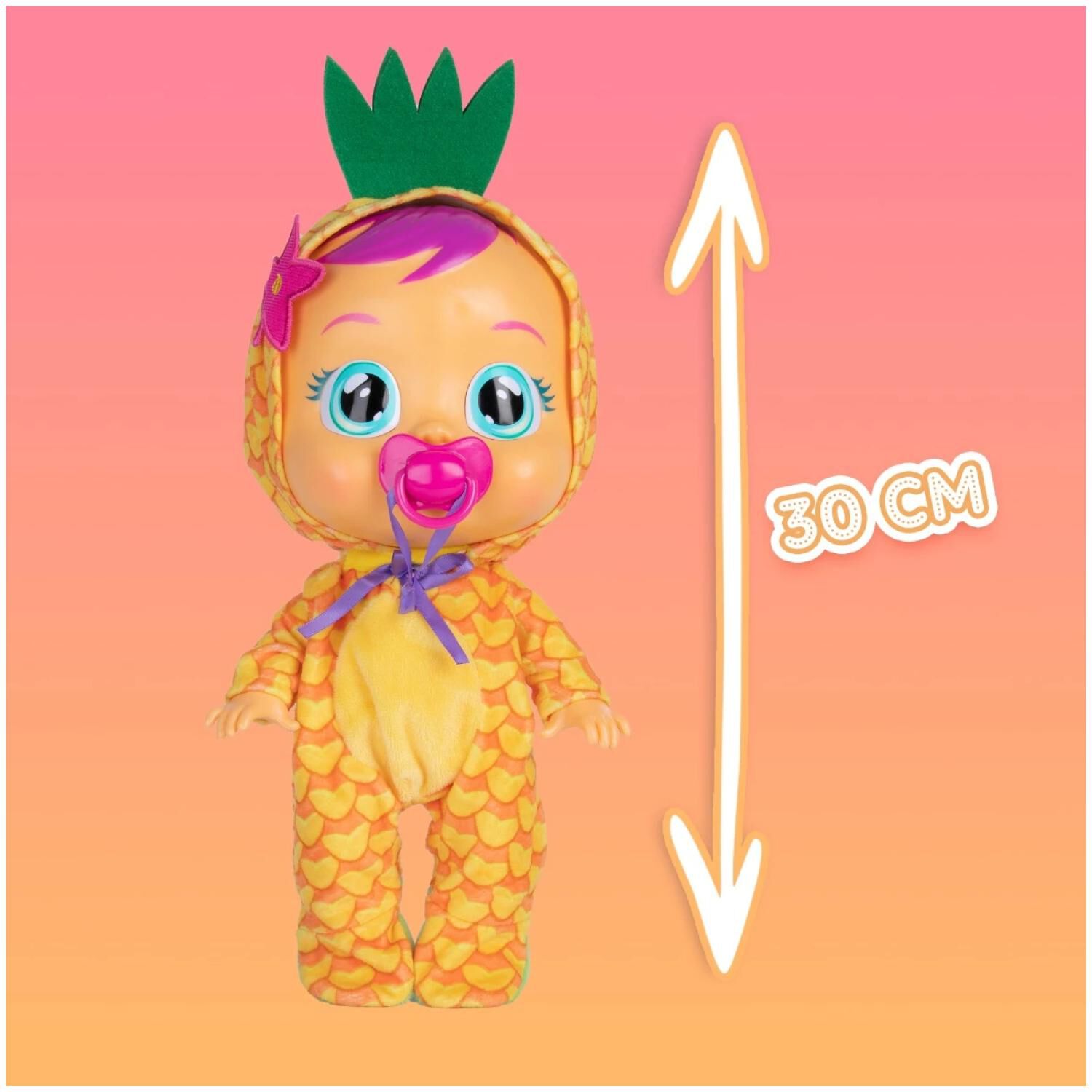 Juguete Mu&ntilde;eca Bebe Lloron Pia 30cm Cry Babys image number 1.0