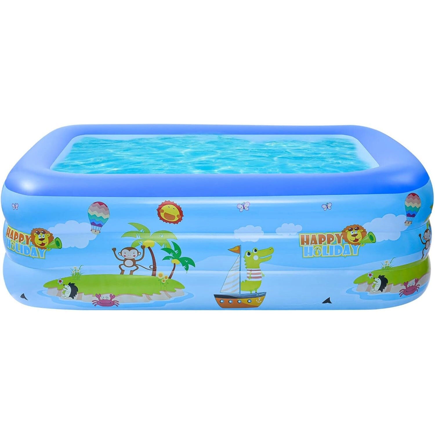 Piscina Inflable 115x85x56cm Con 3 Anillos Dise&ntilde;o - Ps image number 0.0
