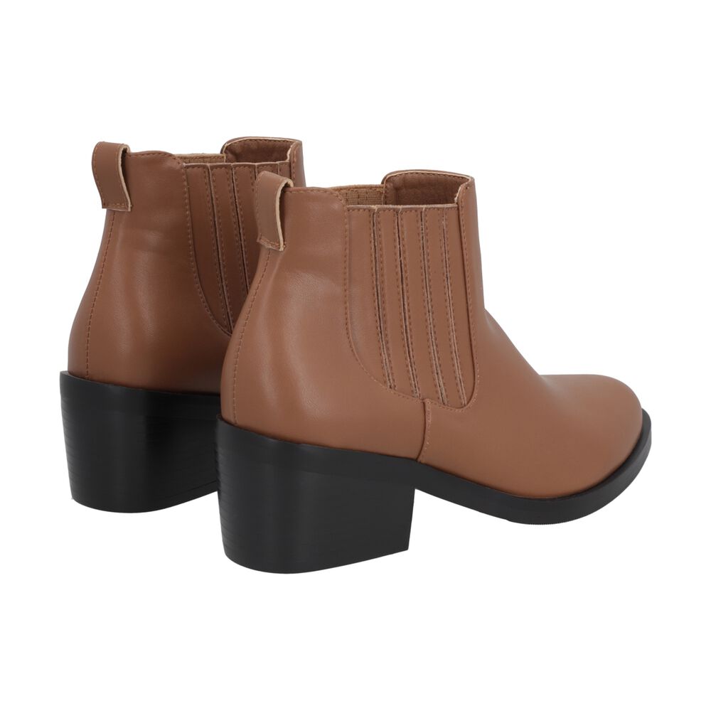 Botin Casual Mujer Caf&eacute; Aura Police image number 3.0
