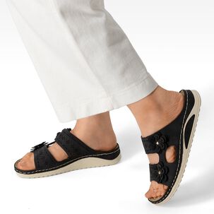 Sandalia Estilo Chala Confort Taco Cu&ntilde;a Mujer Weide Jn723