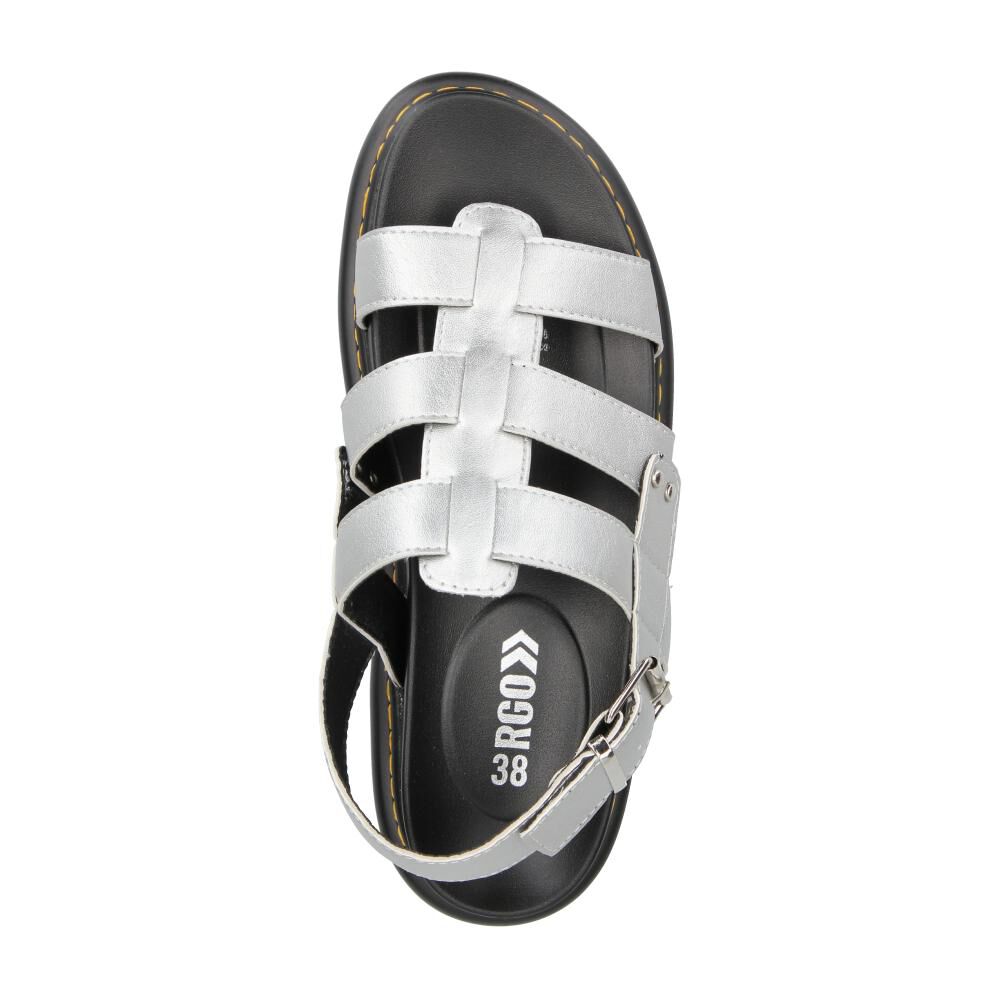 Sandalia Mujer Rolly Go Silver image number 4.0