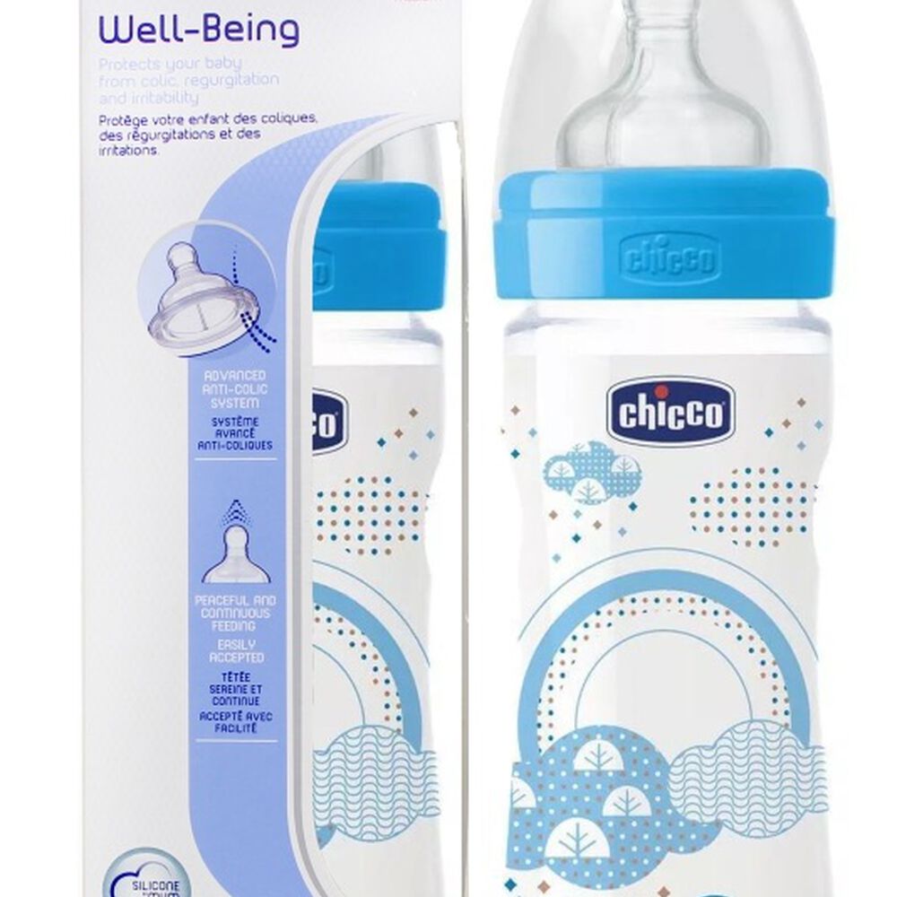 Mamadera Well Being 250ml 2m+ Celeste image number 1.0