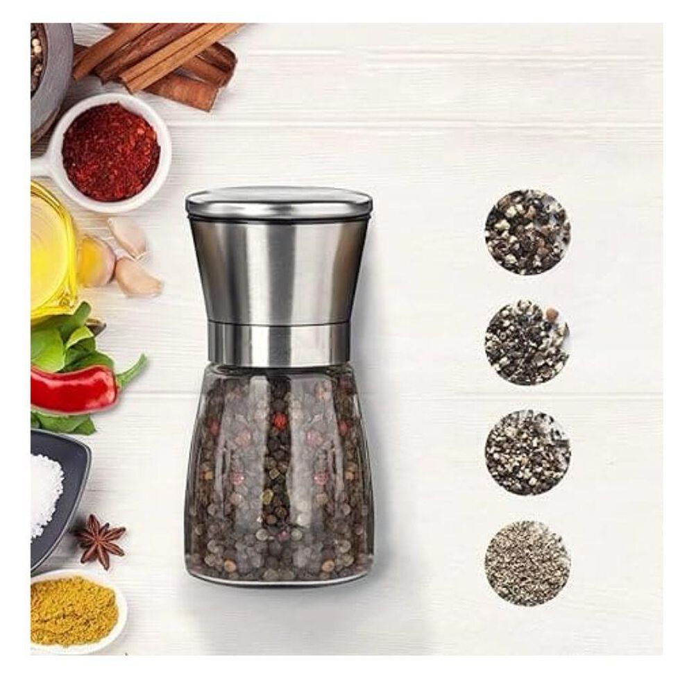 Molinillo Manual De Sal O Pimienta Tapa Plateada image number 1.0