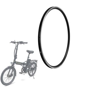 Aro 20" Doble Pared Aluminio 36h Negro E-bike
