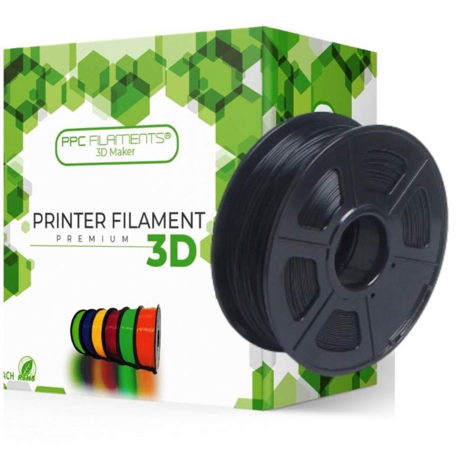Filamento Abs Negro 1kg Ppc image number 0.0