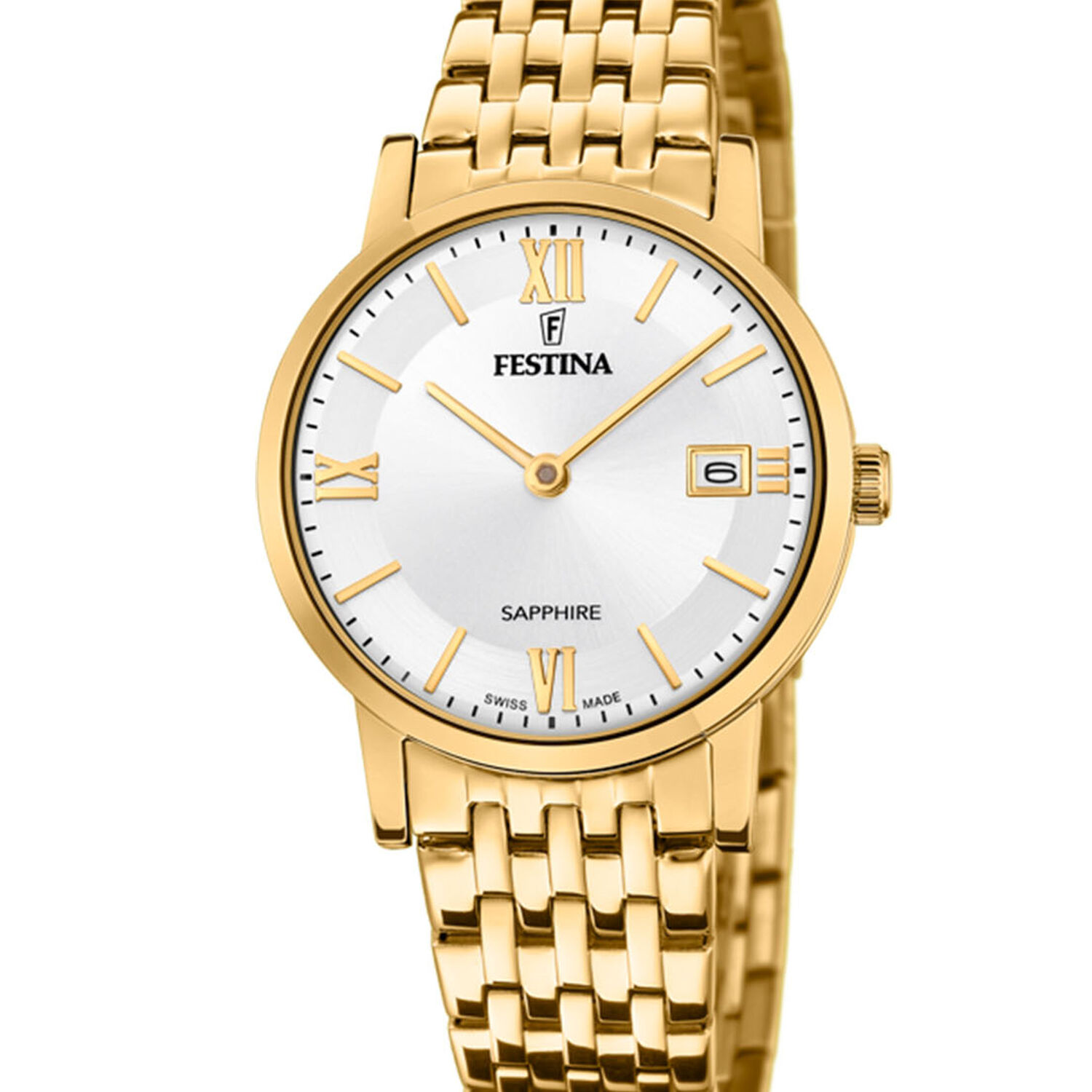 Reloj F20021/1 Festina Swiss Plateado Mujer Swiss Made image number 0.0