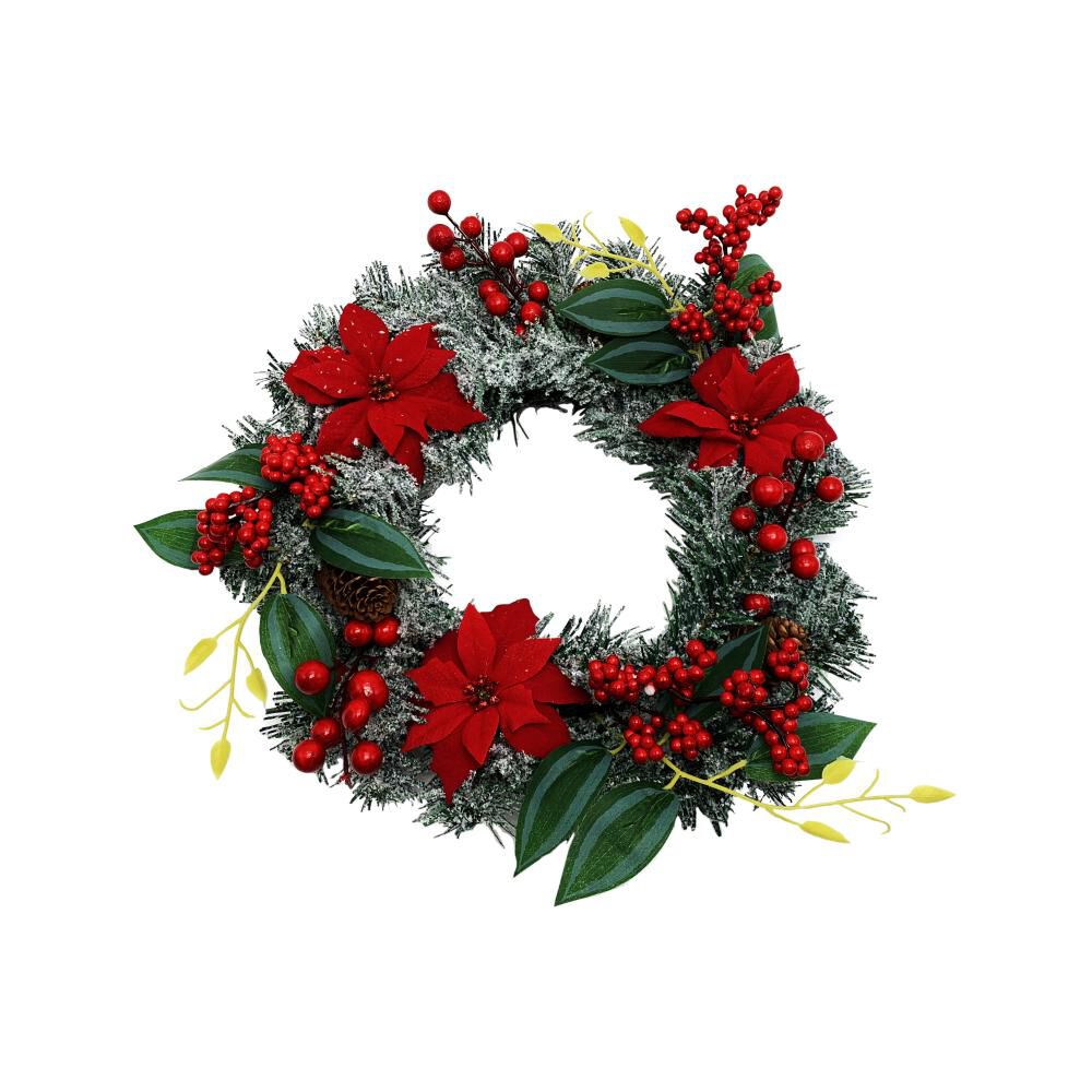 Corona Navidad Flores Red Casaideal image number 0.0