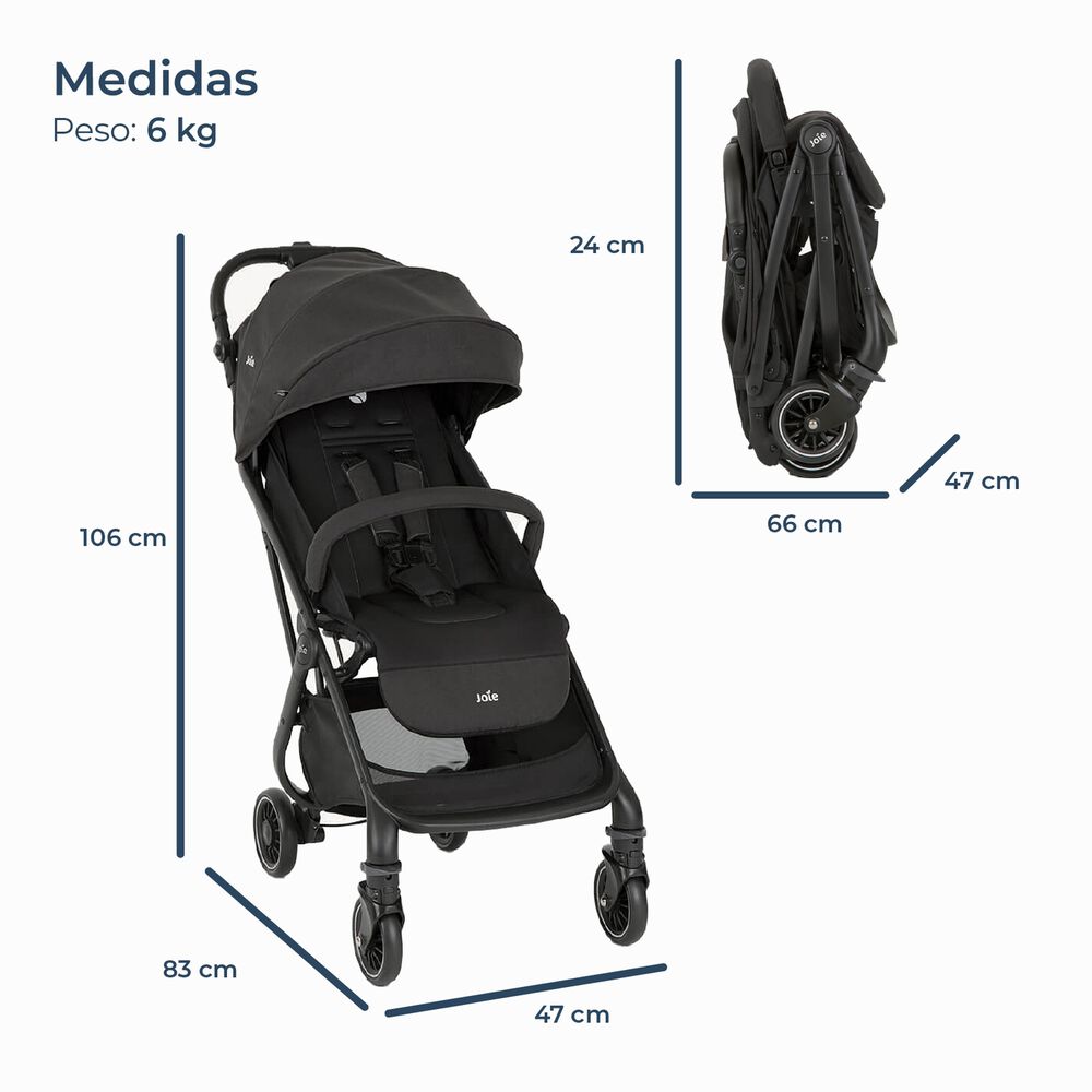 Coche Paseo Compacto 3 En 1 Tourist Shale Joie image number 8.0