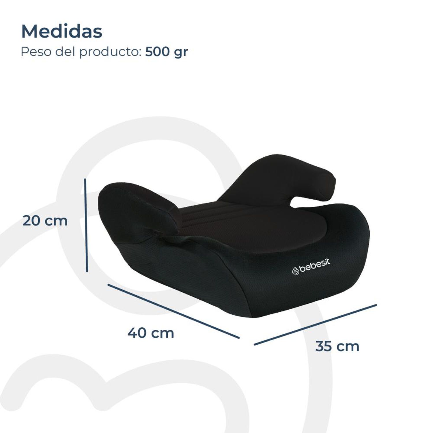 Alzador Bebesit Booster Negro image number 4.0