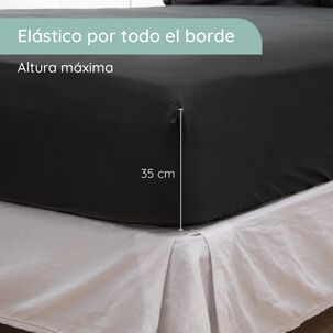 Sabanas Colchón King Microfibra 300 Hilos Negro