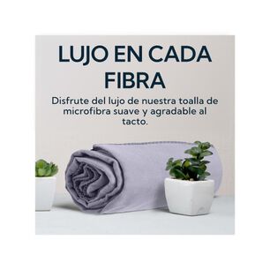 Pack 2 Toallas Microfibra Suede Gris