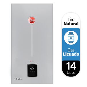 Calefont 14 Litros Gas Licuado Tiro Natural Rheem