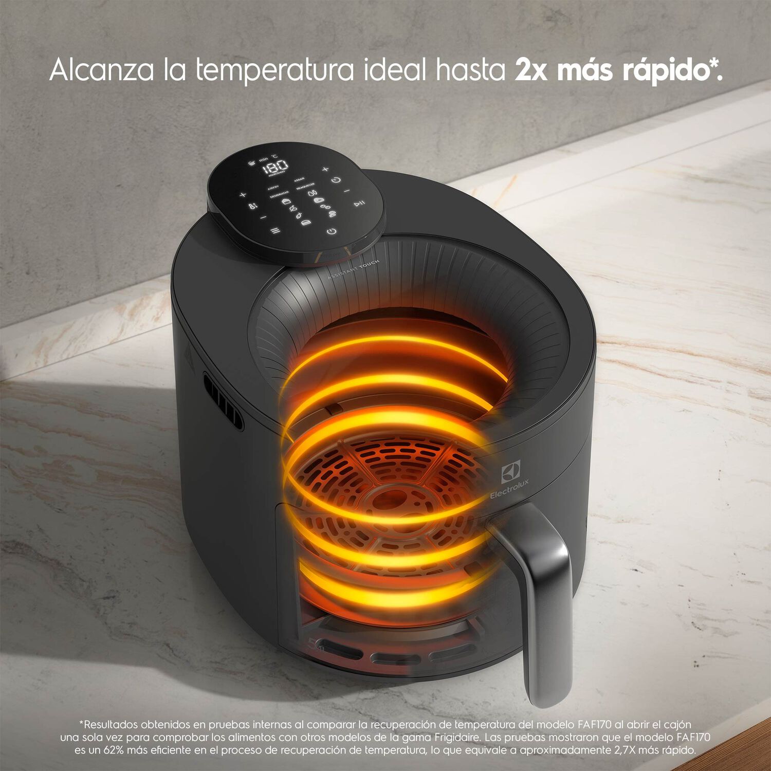 Freidora De Aire 5,1l Panel Digital Visor 360 1500w Eaf170 image number 13.0