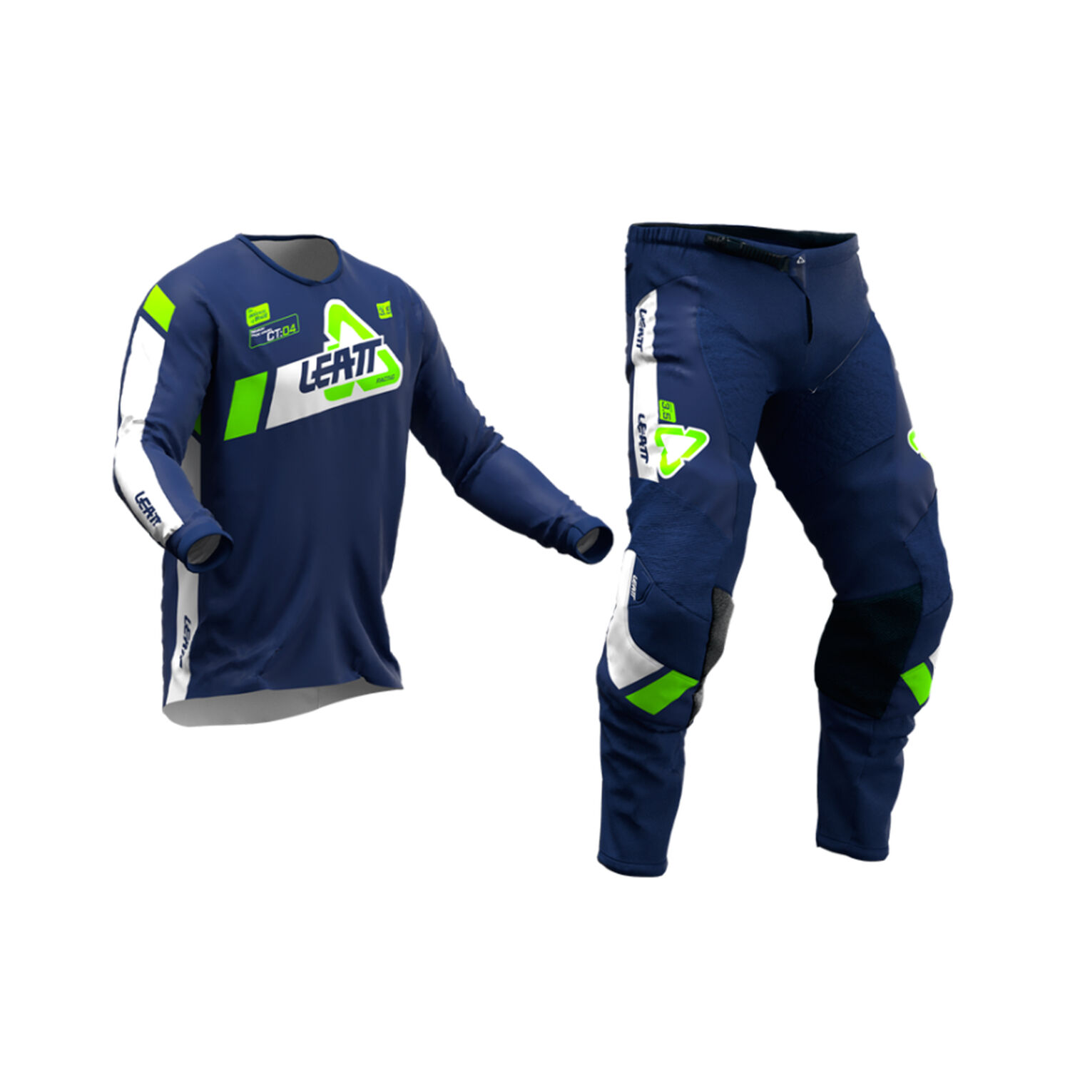Kit Leatt Moto 3.5 Infantil Jersey Con Pantal&oacute;n Azul image number 1.0