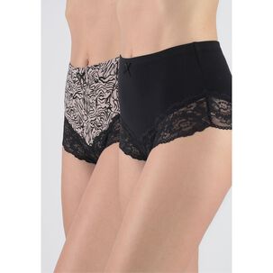 Pack 2x Pantaleta Algod&oacute;n P2145053-neg8 Kayser