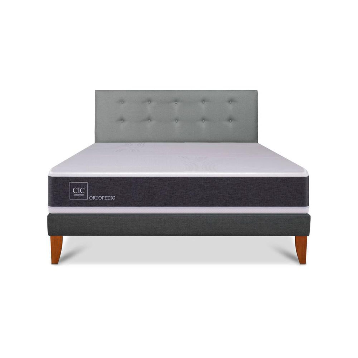 Cama Europea Cic Ortopedic / King / Base Normal + Respaldo image number 0.0