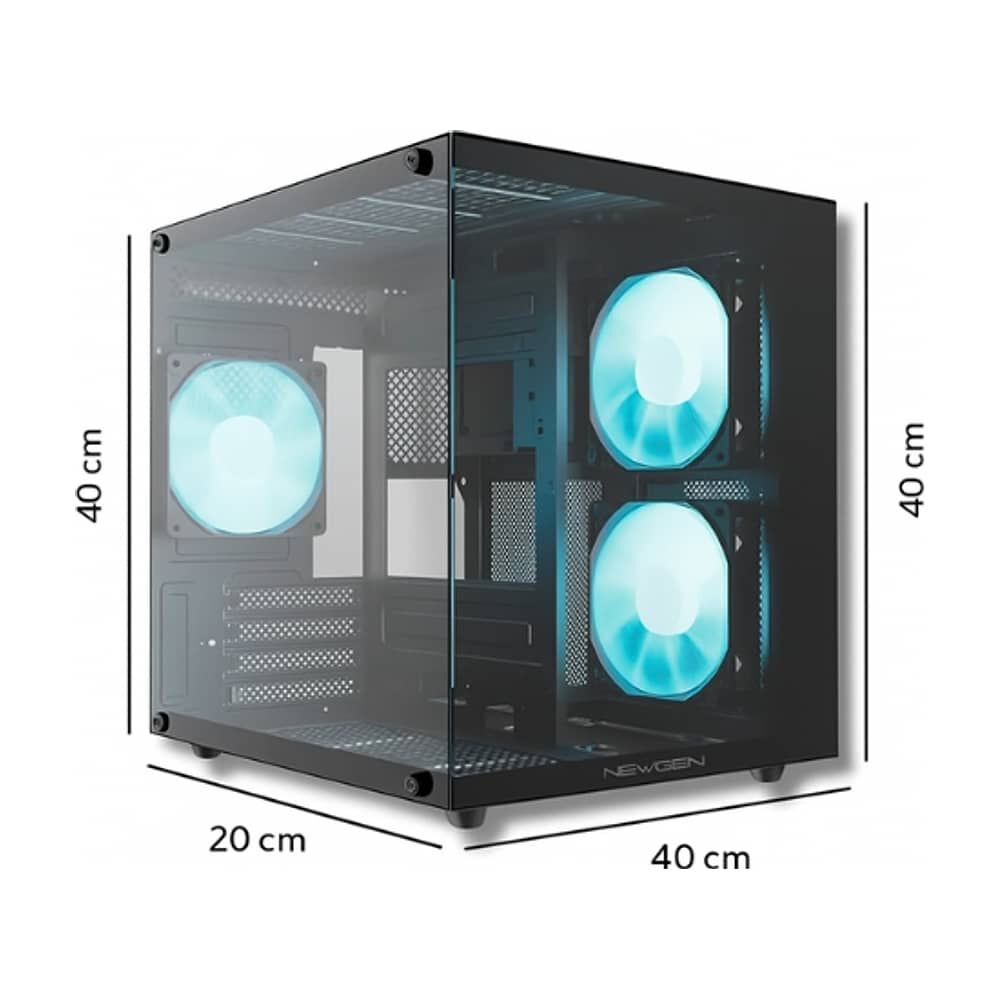 Gabinete Case Gamer Micro Atx Mini Itx Vidrio Templado image number 1.0