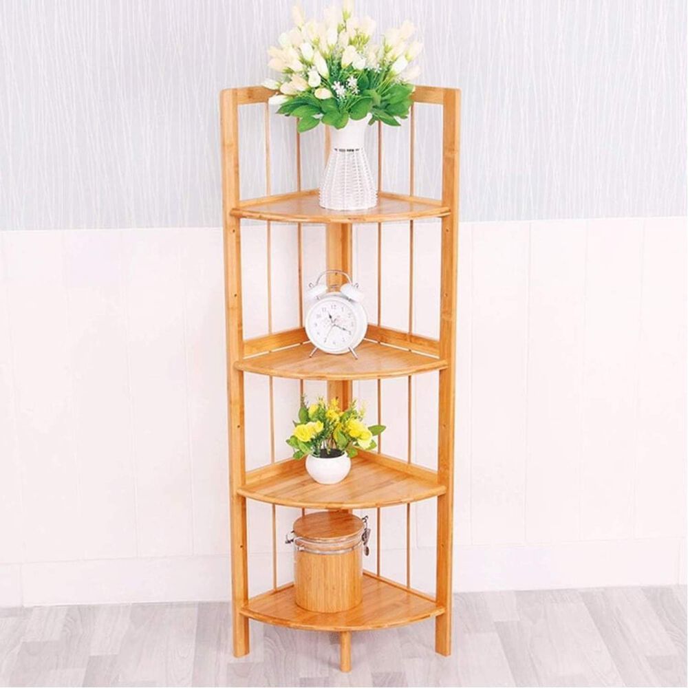 Repisa Esquinero De Madera 4 Niveles Natural image number 5.0