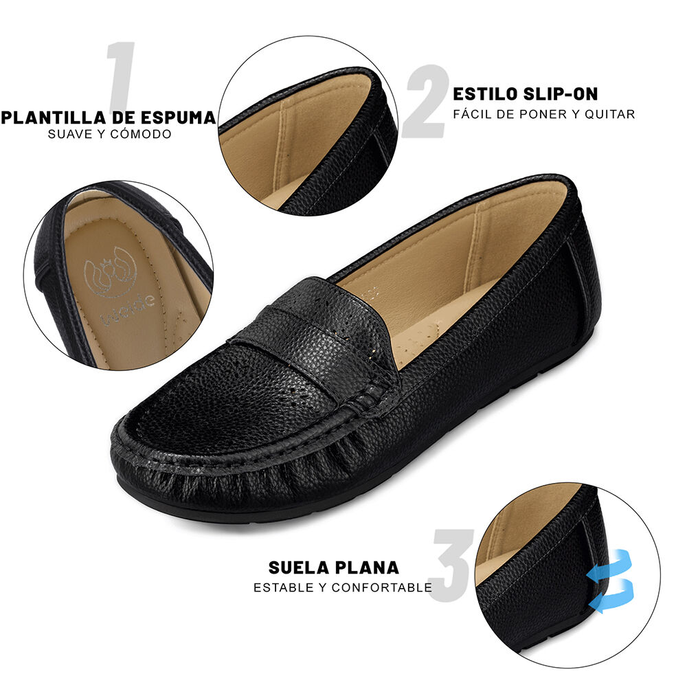 Mocasin Plano Confort Mujer Weide Qiu380 image number 5.0