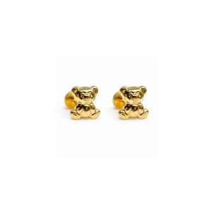 Aros Abridores Osito 6x7mm Oro 14k Oso Beb&eacute; Ni&ntilde;a Dorado