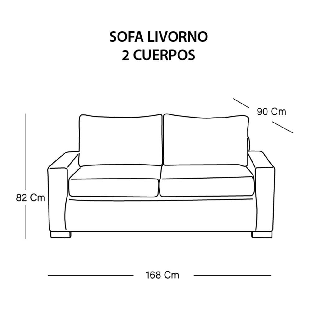 Sofá Latam Home Livorno / 2 Cuerpos image number 3.0