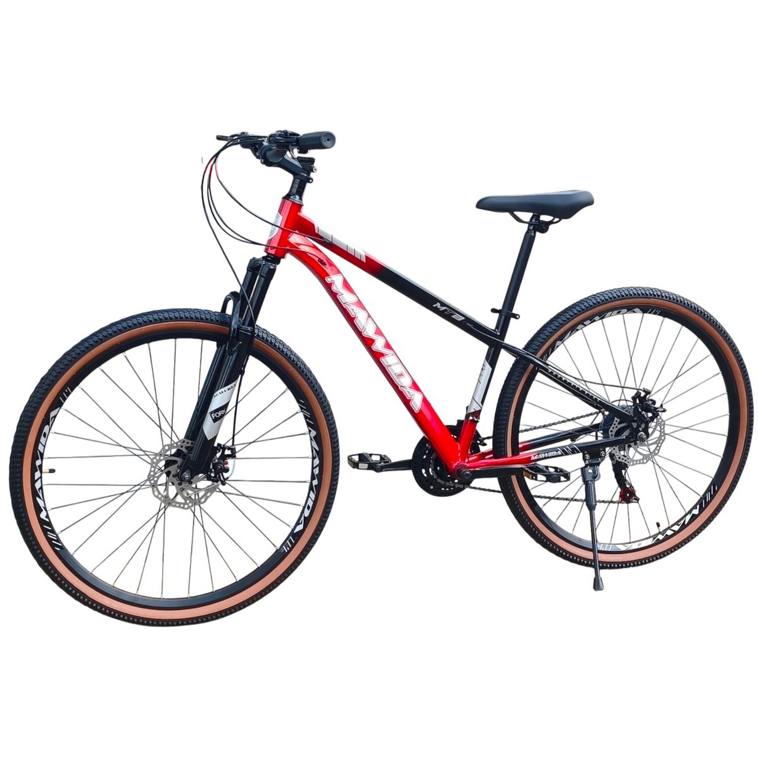 Bicicleta Aro 29 Mawida 21 Veloc Y Freno Disco Rojo Negro image number 2.0