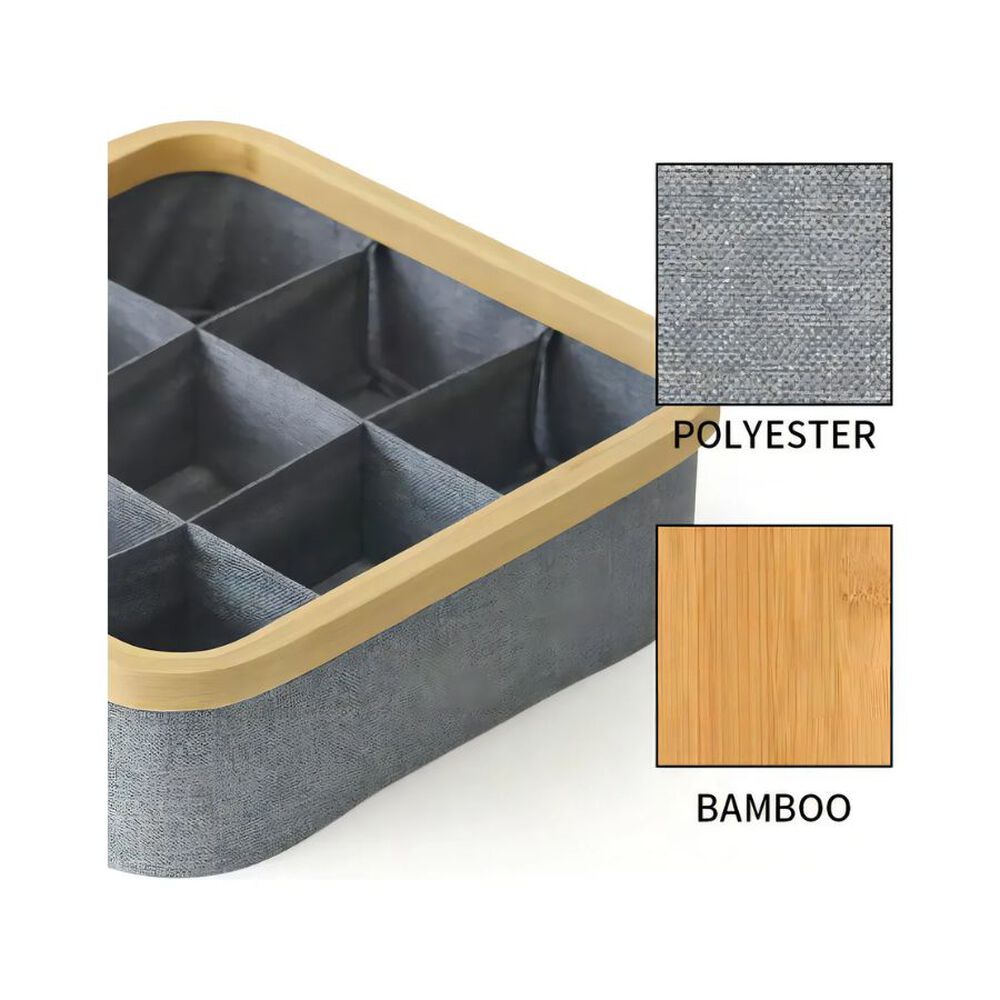 Cesta Organizadora 9 Espacios Gris image number 3.0