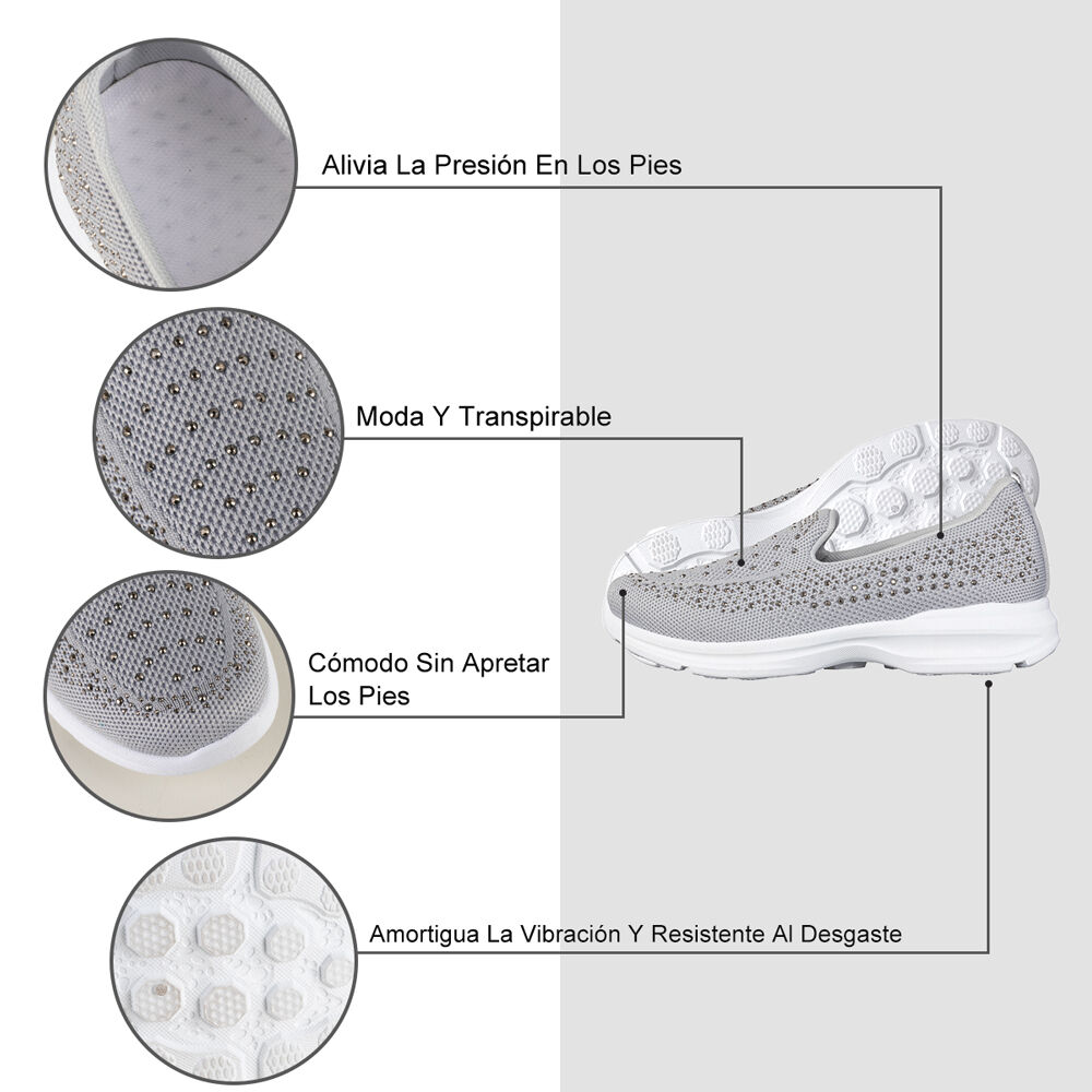 Zapatilla Casual Mujer Slip On Con Pedrer&iacute;a Weide Tfa203 image number 7.0