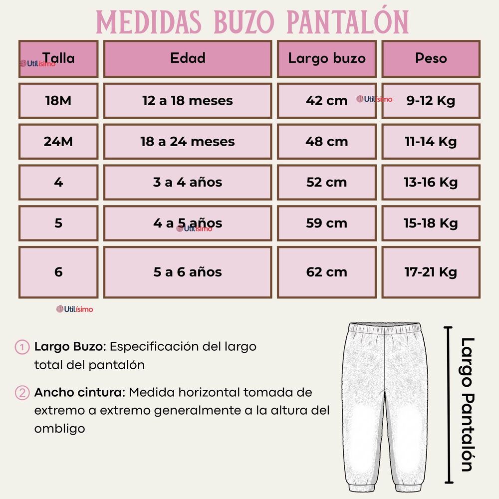 Conjunto 2 Piezas Buzo Poler&oacute;n Pantal&oacute;n Bebe Ni&ntilde;a Poli&eacute;ster Pink image number 4.0