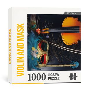 Rompecabezas Puzzle 1000 Piezas Violin Mascara 70x50cm