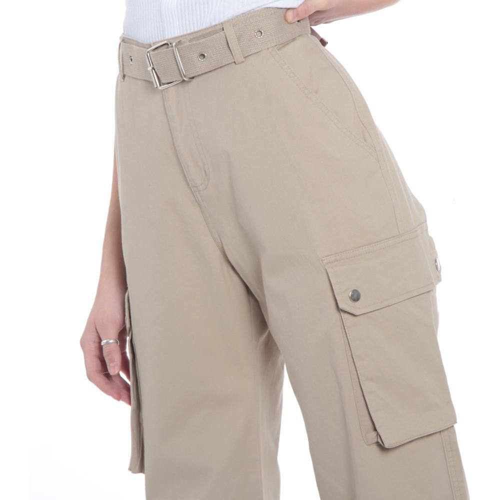 Pantalones Cargo Basta Elasticada Pretina Basica Tiro Alto Mujer Wados en  Oferta | Hites.com