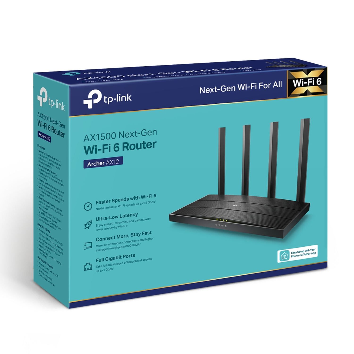 Router Tp-link Wifi 6 Dual Band Archer Ax12 Ax1500 Streaming image number 8.0