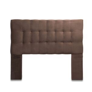 Respaldo Alicante Con Patas Felpa King Chocolate