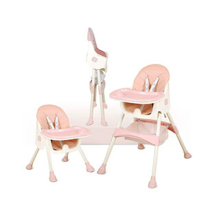 Silla De Comer Multifuncional Rosa - Babymine