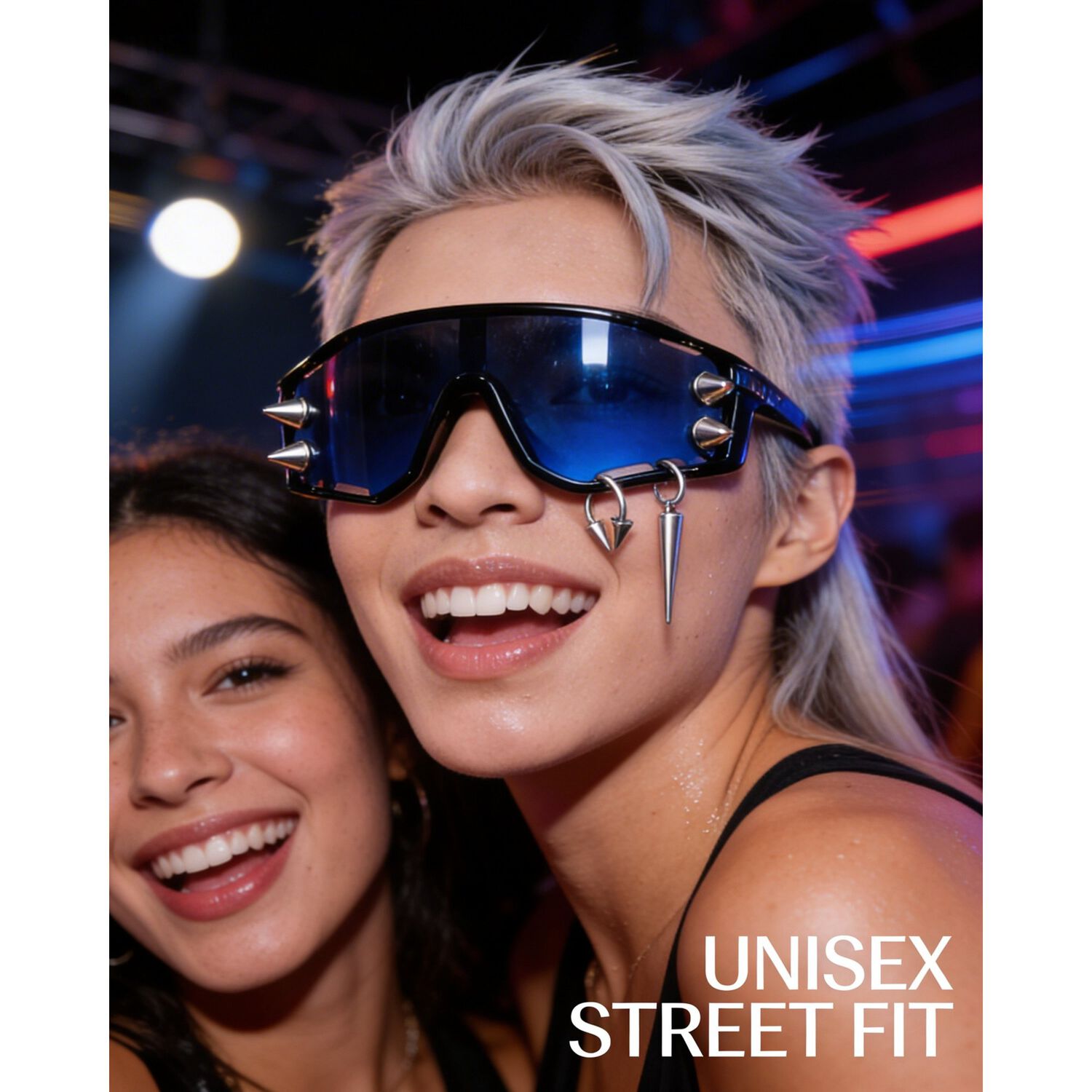 Lentes Retro Urbanos Kpop Steampunk Futuristas Hombre Electr image number 3.0