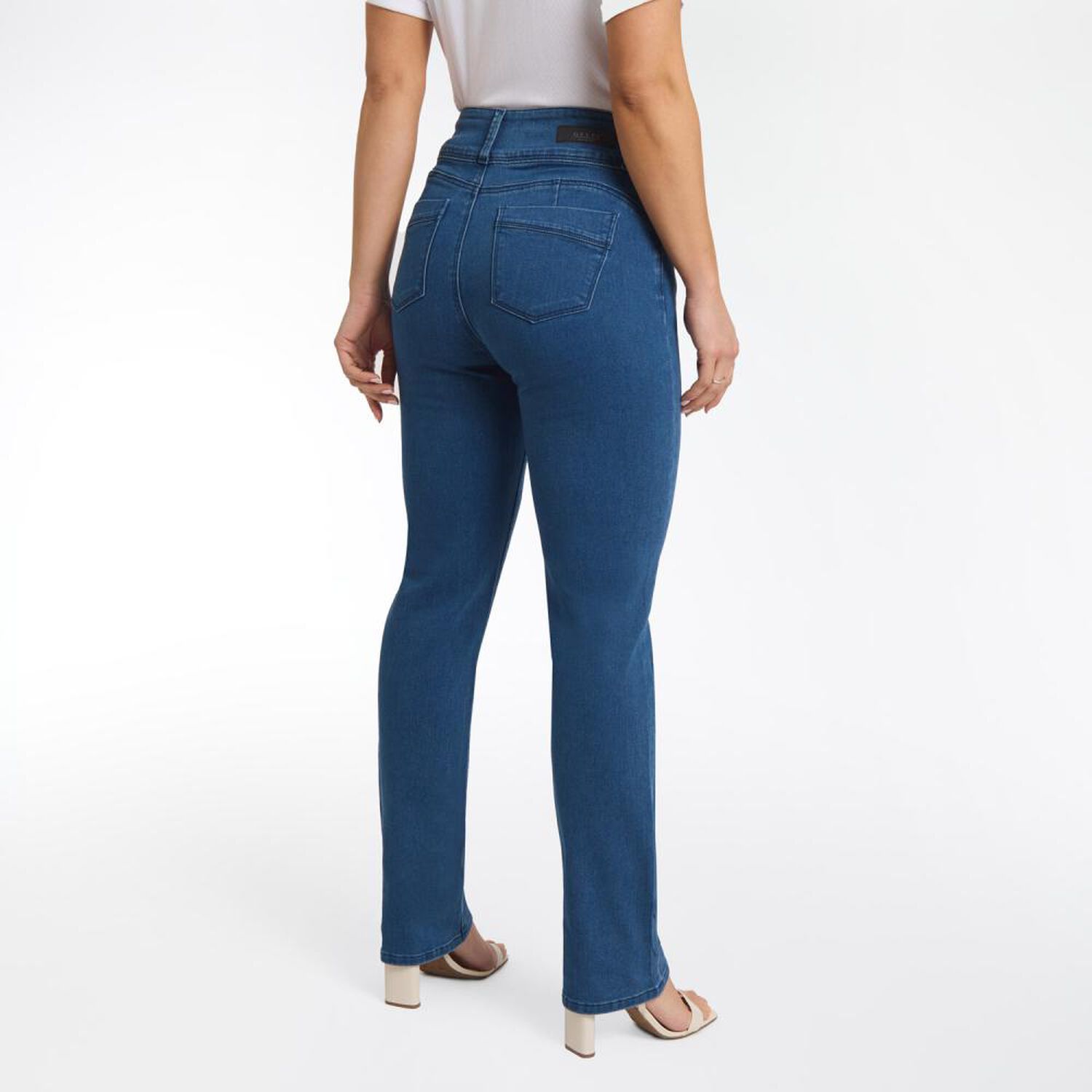 Jeans Tiro Alto Push Up Mujer Geeps image number 3.0