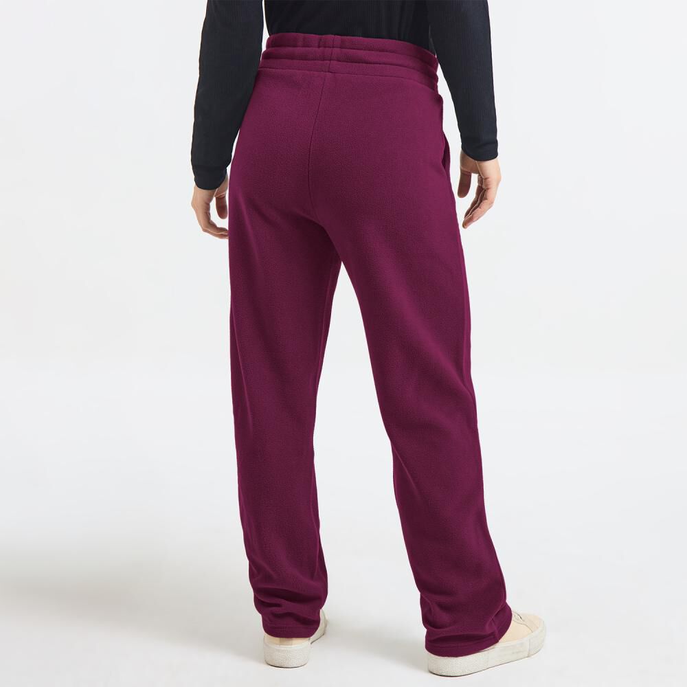 Pantalón De Buzo Polar Pretina Elásticada Tiro Medio Relax Mujer Geeps image number 1.0