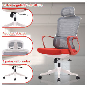 Silla Ejecutiva Ergonomica Moderna Con Soporte Lumbar Y Asiento Acolchado