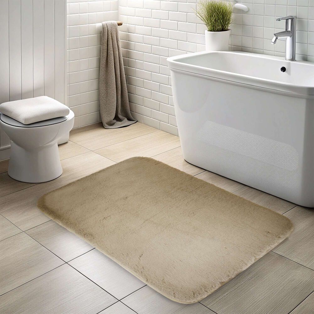 Alfombra De Ba&ntilde;o Nautica Home Ultra Suave 50x80cm Beige image number 1.0