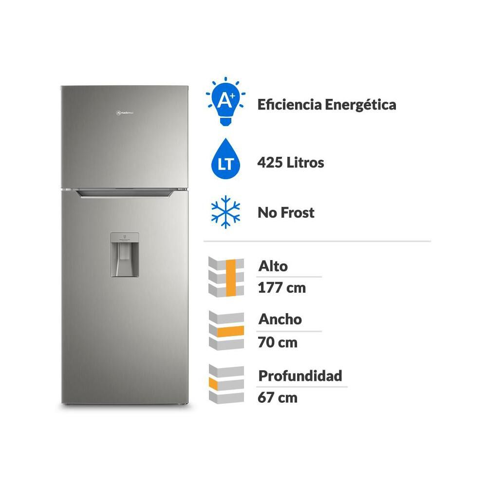 Refrigerador Top Freezer Mademsa Altus 1430W / No Frost / 425 Litros / A+ image number 1.0