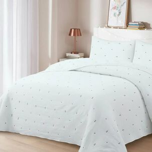 Cubrecama Primaveraverano Bordado Floral 2 Plazas