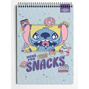 Pack 6pcs Croquera 21x32 80hj Stitch Foodie Artel 2857