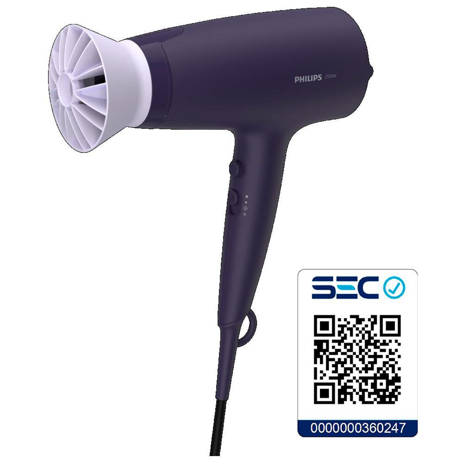 Secador De Pelo Philips BHD-340/10 image number 4.0