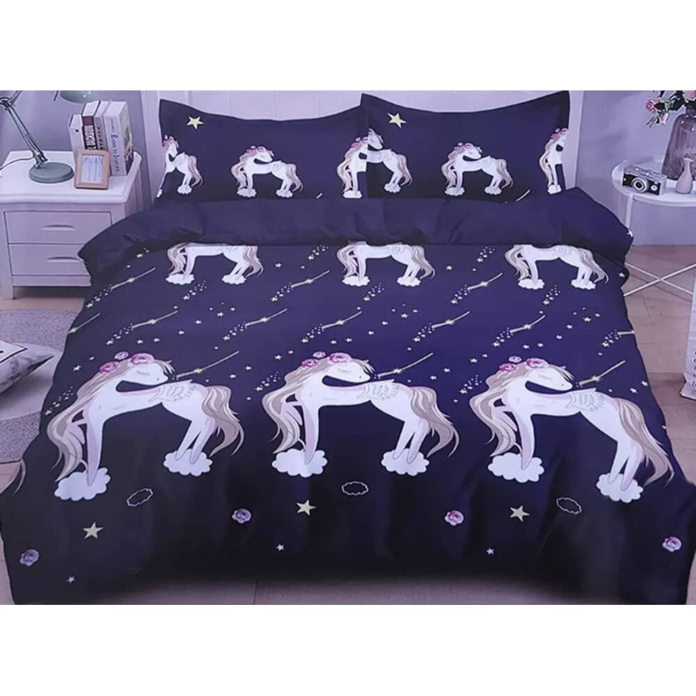 Juego De Sabana Infantil 1.5 Plazas Multiestacion Unicornios image number 0.0