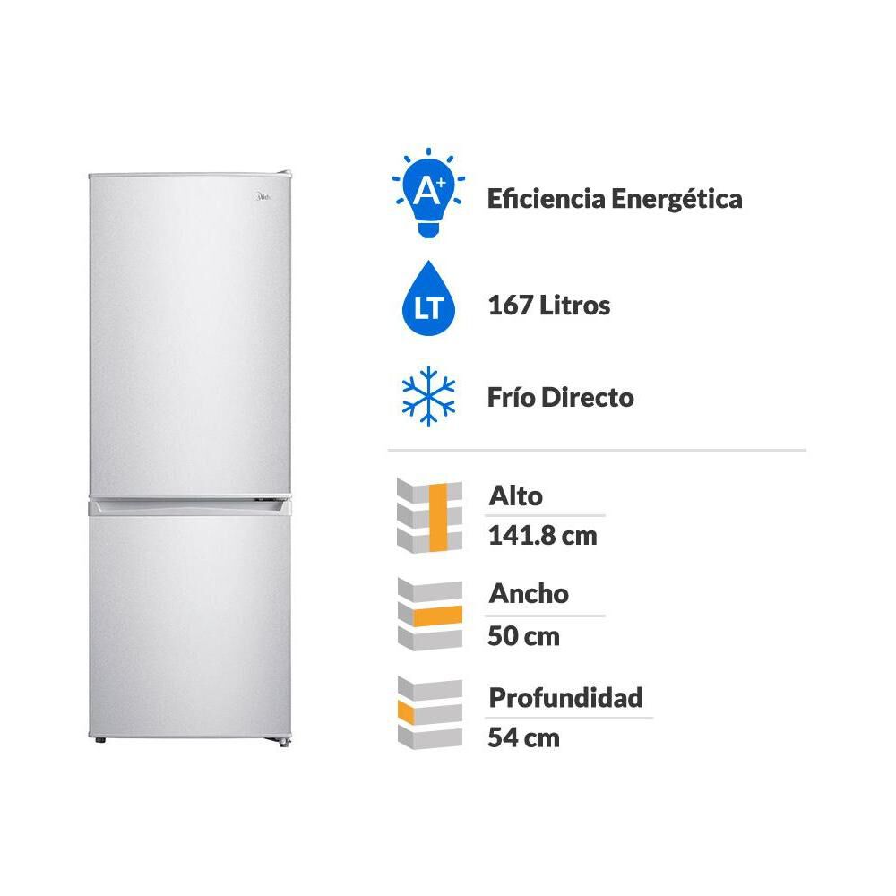 Refrigerador Bottom Freezer Midea MRFI-1700S234RN / Frío Directo / 167 Litros / A+ image number 1.0