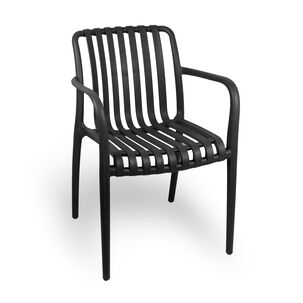 Silla Terraza Plástica Giza Negra