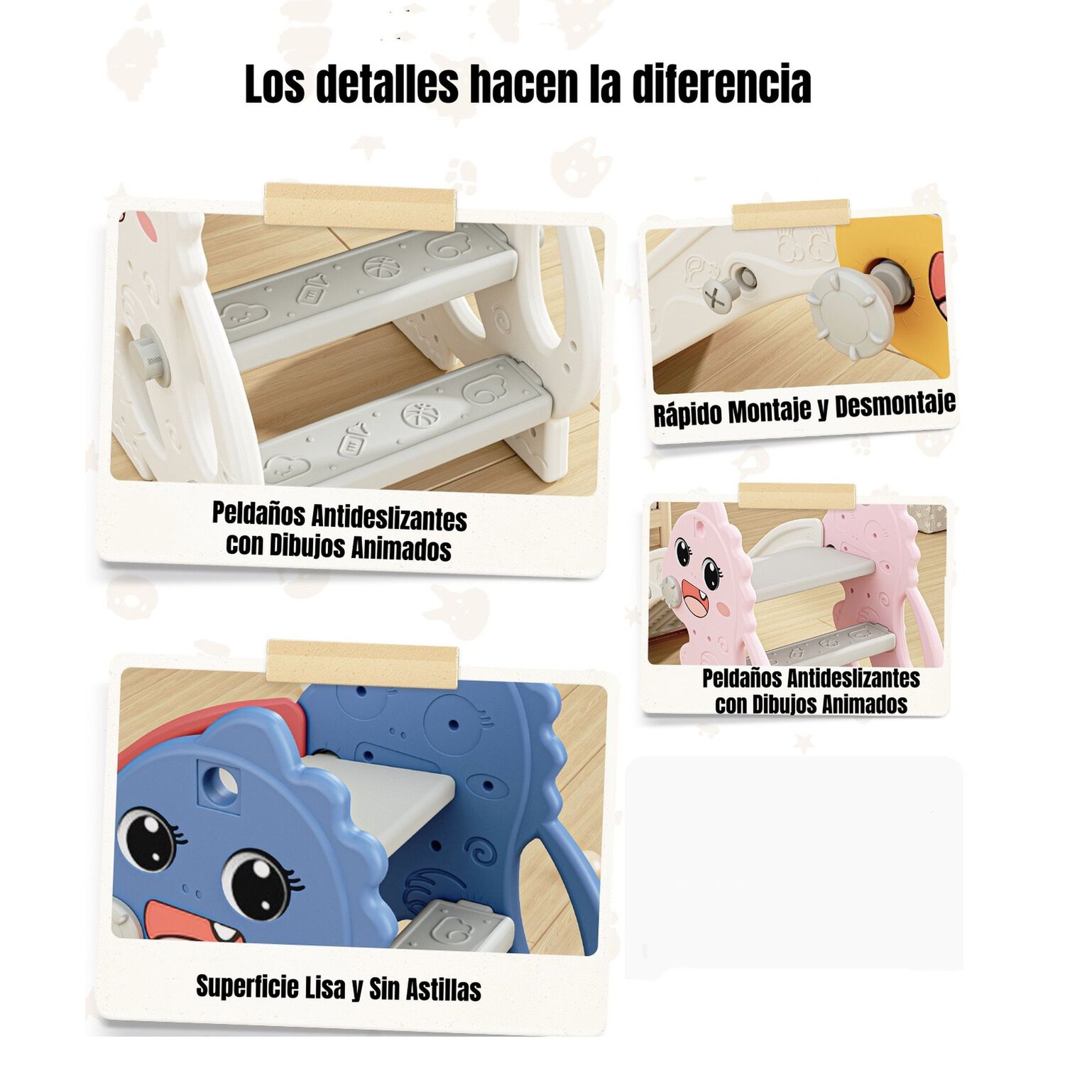 Resbal&iacute;n Infantil Lubabycas Plegable 1-6 A&ntilde;os Azul Rojo image number 8.0