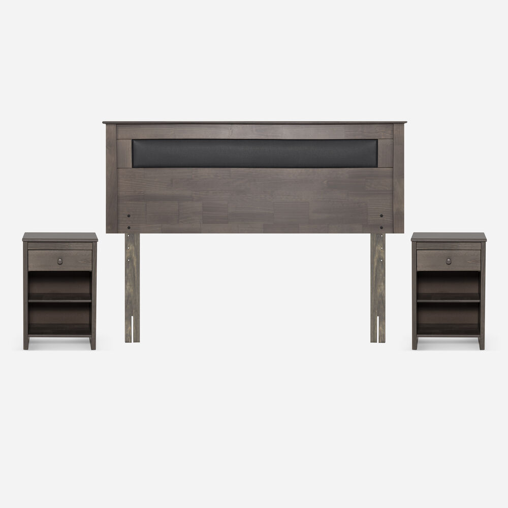 Cama Europea Rosen New Style 4 Plus / 2 Plazas / Base Normal  + Set Maderas Ferrara Gris image number 2.0